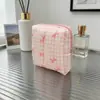Bolsa de Almacenamiento para Toallas Sanitarias Acolchada Rellena de Algodón Portátil Bolsa Cosmética de Alto Valor para Niñas Clutch de Gran Capacidad