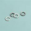 Anillo cerrado de plata esterlina S925, accesorios circulares, anillo para correr, anillo, cuerda, tarjeta de mano, bricolaje, texto hecho a mano, juego, accesorios, material, bolsa