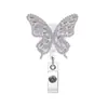 Conejo de Pascua Perla Pedrería Mariposa Corazón Médico Hebilla Fácil de Tirar Oficina Portaretratos Retráctil Insignia Rollo Regalo