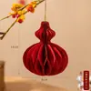 Decoraciones de Año Nuevo, linternas de panal, plantas verdes bonsái decorativas, pequeños colgantes, adornos para crear ambiente, colgantes festivos para colgar
