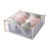 Caja de Almacenamiento de Ropa Interior para el Hogar Organizador de Compartimentos Tipo Cajón para Ropa Interior y Calcetines Plegable de Malla y Tela Transparente Caja para el Pecho
