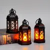 Linterna de Vela LED Digital Hexagonal para Viento, Linterna Pequeña tipo Bolso, Luz Nocturna, Adornos Decorativos