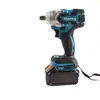 Chave de Impacto Elétrica Sem Escovas com Alto Torque, Chave de Impacto a Bateria de Lítio para Construção, Marcenaria, Reparo Automotivo, Chave de Impacto Elétrica com Soquete
