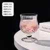 Taça de Vinho Baixa de Base Alta Estilo Vintage Corte Alto Aparência Sofisticada, Copo de Vidro, Copo para Bebidas, Copo de Água Doméstico Estilo Criativo Ins, Xícara de Café