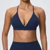 Popular Sujetador Deportivo de Yoga Europeo y Americano, Secado Rápido, Cepillado por Ambos Lados, Sexy Sujetador de Fitness con Espalda Cruzada 52736