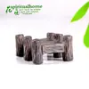 Adornos de paisaje en miniatura, manualidades de resina, decoraciones de paisajismo DIY, puente de madera vintage, decoraciones para plantas en maceta