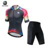 Xintown Roupa de Ciclismo Secagem Rápida Conjunto de Camisa e Bermuda de Ciclismo Masculina Bicicleta de Estrada Secagem Rápida Manga Curta Justa