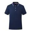 Camisa Polo de Trabalho, Camiseta de Manga Curta, Logo Bordado, Roupa de Trabalho Personalizada para Catering, Absorvente de Suor, Polo de Secagem Rápida