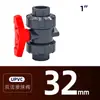 Válvula de esfera em UPVC GB grau industrial para tubo de água válvula de esfera de junta dupla válvula de esfera resistente a ácido e álcali químico válvula de esfera de junta dupla