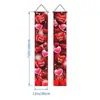 Amazon Transfronterizo Día de San Valentín Pareja Feliz Corazón Decoración Arreglo Porche Puerta Decoración Pancarta Tela de Fondo