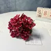 Buquê Artificial de Hortênsias com 5 Galhos para Decoração de Casamento, Flores Artificiais de Hortênsias, Flores Artificiais para Decoração de Interior, Flores de Seda