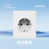 Panel de Enchufe de Pared para Interruptor Estándar Europeo Tipo 86 Panel Grande Ultra Delgado Enchufe Estándar Ruso Estilo Europeo Multifuncional Blanco Ruso