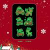 Adesivos de tatuagem de transferência de água luminosos de Natal à prova d'água adesivos de desenho animado para crianças novos feriados