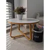 Nova Tampo de Mesa de Vidro Base de Rocha Pernas Redondas para Mesa Suporte Estrutura de Mármore e Ferro Forjado Pernas de Mesa Elevadas Mesa de Centro Redonda Pequena Mesa de Jantar