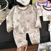 Novas Roupas Térmicas Longas e Tops de Outono para Meninos e Meninas Bebês Crianças Conjunto de Roupa Íntima Outono Inverno Casual Desenho Animado Lã Coral Roupa de Casa Pijama