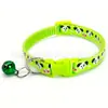 Collar Multicolor Estampado para Perro Perro Pequeño Gato Accesorios con Cascabel Collar Antiperdida Collar para Gato