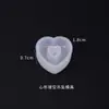 Poppy Molde de Resina de Cristal DIY Caja con Forma de Corazón Colgante Hueco Molde para Marcapáginas Adorno Colgante Molde de Silicona