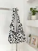 Bolso Bandolera de Felpa a Cuadros Retro Estilo Coreano Aspecto de Alta Gama Bolso de Axila de Nicho Gran Capacidad Estilo Perezoso Bolso Chaleco para Viajero
