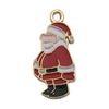 140 Desenhos animados Óleo Gota Liga Santa Elk Árvore Floco de Neve DIY Brincos Pulseira Pingente Jóias Acessórios