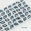 Dongzhou Cristal Fundo Pontiagudo Formato de Concha Diamante para Unhas DIY Acessórios de Joias Strass de Forma Especial Brilho Unha Diamante Adesivo Atacado