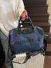 Bolsa de Viagem Casual com Letras para Viagens de Curta Distância Negócios Bolsa de Ombro Fitness Moda Unissex Grande Capacidade com Logo Personalizado