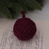 5cm6.5cm8cm cor escura bola de lã café khachi pingente de árvore de natal bola decorativa material para guirlanda de flores
