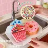 Juego de Esponjas para Lavar Platos Personalizado, Secado Rápido, Transpirable, Absorbente de Agua, Juego de Estropajos Eficientes para Lavar Platos, Herramienta Linda y Engrosada para Limpieza y Eliminación de Manchas