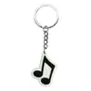 Festival de Música Criativo Nota Musical Formato de Guitarra Chaveiro Pingente Plástico Macio PVC Pingente de Mochila Escolar Em Estoque Pronto Venda por Atacado