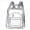 Promoção Quente da Amazon Mochila Transparente de PVC de Grande Capacidade Unissex Impermeável Mochila Escolar para Estudante