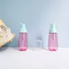Estoque Disponível Garrafa Cônica Translúcida PET para Mousse Espuma Fundo Redondo 60ml Garrafa Espumadora para Limpador Facial Garrafa Dosadora