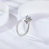 Anillos de Moissanita Únicos de Diseño de Nicho en Time Middle Anillo Inteligente Segundos a través de Bolígrafo de Taladro Taladro Real