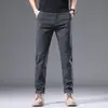 Pantalones Casuales de Algodón Puro Estilo Nuevo 2026 para Hombre, Primavera y Verano, Ajuste Delgado Recto Moderno Versátil Elásticos Largos para Hombre