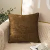 Regalos Empresariales y Souvenirs al por Mayor Funda de Almohada de Terciopelo de Hielo de Alta Densidad Funda de Almohada de Color Sólido Cojín de Mesita de Noche