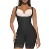 Corsé Moldeador de Cintura Europeo y Americano Tallas Grandes Postparto Con Tirantes Botones a Presión en la Entrepierna Cremallera Control de Abdomen Ajustado Body Moldeador