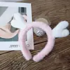 Versión coreana de la nueva diadema de astas navideñas fabricantes venta al por mayor lindo vender lindo tarjeta para lavar el cabello amor rojo de Internet diadema de dibujos animados