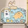 Alfombrilla de Baño de Barro Diatómico de Dibujos Animados Absorción de Agua Secado Rápido Antideslizante Resistente a la Suciedad Fácil de Limpiar Alfombrilla para Pie de Puerta de Inodoro Venta al por Mayor