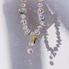 Sujetarte en la Mano ~ Pulsera de Cristal Super Hada Primavera y Verano Femenina Amor Mori Super Brillante Estilo Vacaciones Pulsera de Cristal