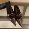 Zapatos Planos Peludos de Moda Francesa para Mujer 2026 Estilo Nuevo Zapatos Pequeños de Cuero Forrados de Lana Zapatos Mary Jane de Tacón Bajo Zapatos Cálidos de Algodón
