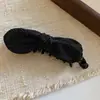 Elegante pasador para moño con lazo de cuadros marrones, accesorio para el cabello de estilo vintage suave, accesorio para el cabello de diseño de lujo ligero para mujeres