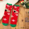 Calcetines para Dormir de Otoño e Invierno, Calcetines Gruesos de Coral Fleece, Calcetines Cálidos de Toalla, Calcetines Gruesos Navideños de Dibujos Animados, Calcetines para Dormir