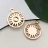 1 Peça de Novo Pingente Pequeno Dourado Antigo Estilo Transfronteiriço, Acessório de Colar Simples e Único, Componente de Joia Pingente de Liga Metálica para DIY