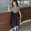 Vestidos Infantis para o Verão 2025 Novo Estilo Crianças de Tamanho Médio e Grande Moda Infantil Feminina Verão Finos Vestidos de Princesa para Crianças