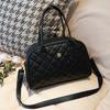 Bolsa tiracolo de ombro 2024 Nova Moda grande capacidade Bolsa xadrez bordada comércio exterior transfronteiriço atacado Bolsa feminina