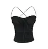 D225-2026 Moda Nueva Primavera/Verano Estilo Chica Popular Top de Tirantes Strapless Estilo Europeo y Americano Sexy Ajustado para Mujer
