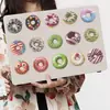 50 Pegatinas Transparentes de Dibujos Animados de Donas Impermeables Material Transparente para Diario Mascota Decorativas Guitarra Lote Transfronterizo