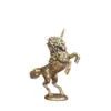 Latón Retro Viejo Fuego Unicornio Adornos Unicornio Fuego Unicornio Pequeños Utensilios de Cobre Artesanías de Latón Pequeños Adornos Decorativos Lote