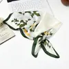 Bufanda de Anacardo para Mujer Primavera Otoño Verano Estilo Coreano Versátil Estampada Bufanda Pequeña Ropa de Negocios Bufanda Decorativa Camisa Sensación de Alta Calidad