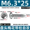 Tornillos Autorroscantes de Acero Inoxidable 304 con Cabeza Plana Torx y Columna, Tornillos Antirrobo 2.9m3.5m4.8