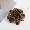 Acessórios de Flores Tridimensionais com Estampa de Leopardo Retrô Europeus e Americanos Tecido de Moda Clássico Joias DIY Acessórios Semi-Acabados Personalizados