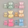 Material de Urso Acessórios de Resina DIY Cola de Creme DIY Capa de Celular de Uma Palavra Clipe de Gelatina com Glitter Grampo de Cabelo Adorno de Cabeça